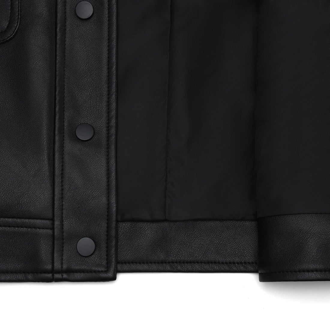Damen Modische Kurzjacke aus Kunstleder – Célinea