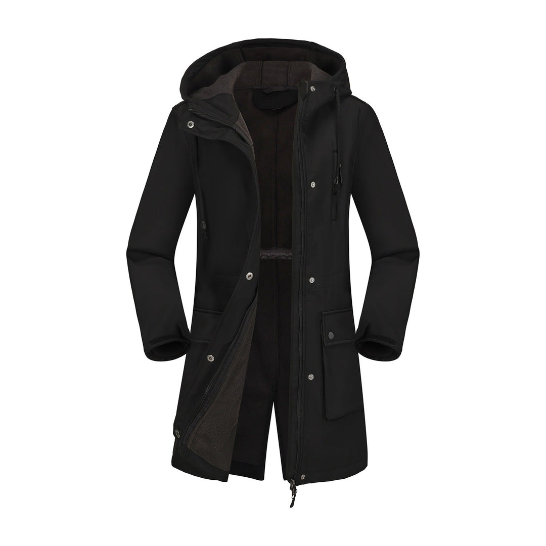 Damen funktionale Outdoor-Jacke mit verstellbarem Taillenzug und Innenfutter Echoarchiv