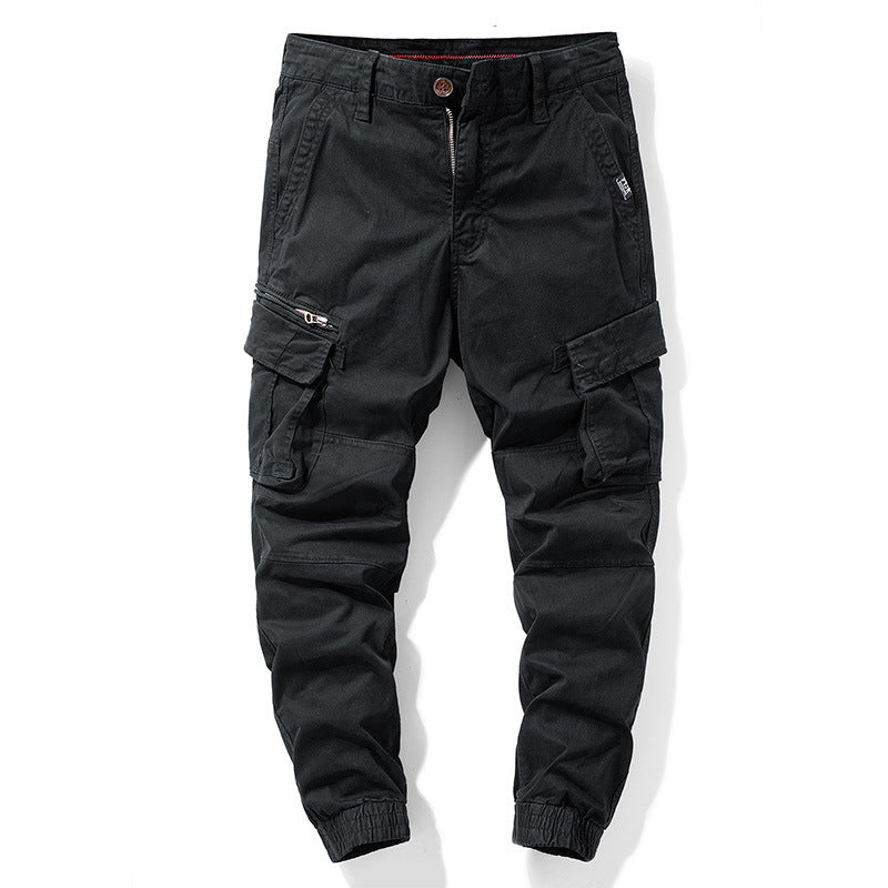 Herren Tapered‑Cargohose im Joggerstil mit Knieabnähern, Mehrfachtaschen und elastischen Knöchelbündchen Echo Archiv