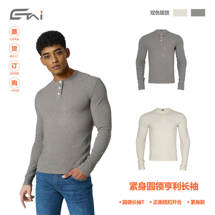 Damen Langärmliges Thermo-Henleyshirt Echo Archiv