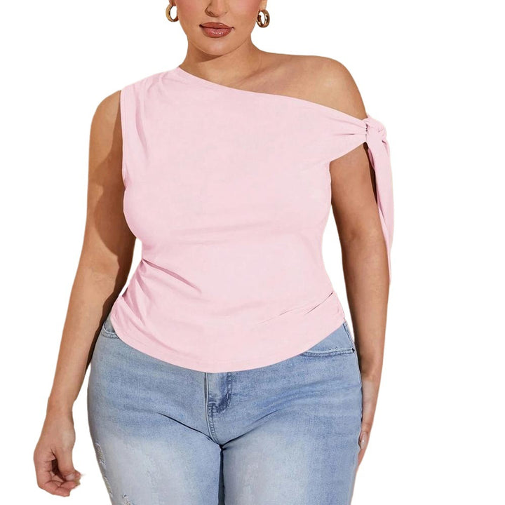 Damen asymmetrisches Top mit bindbarem Design Echo Archiv