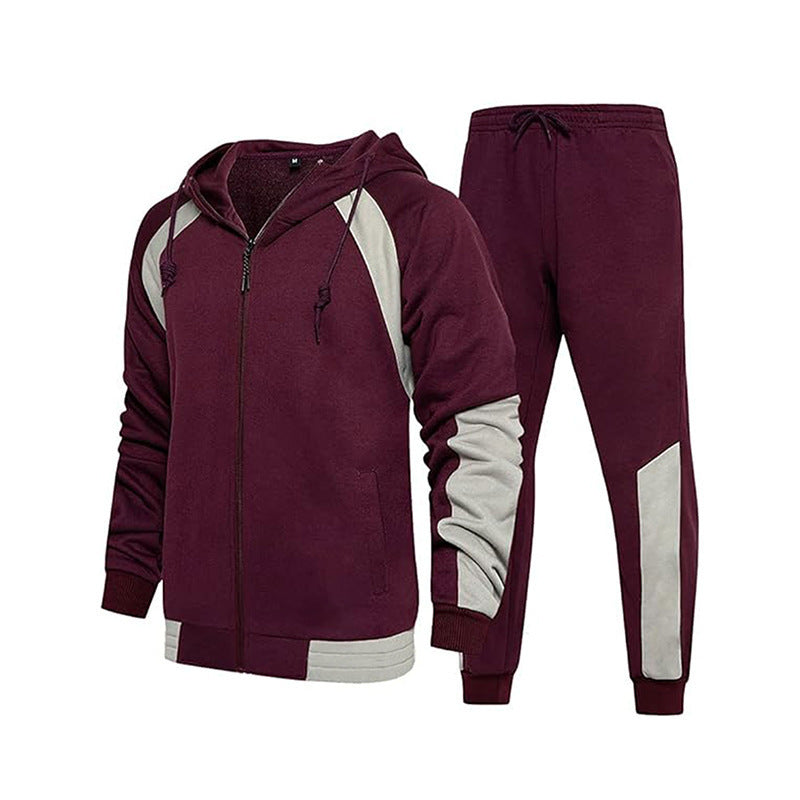 Herren Sportliches Activewear-Set mit Kapuze und Taschen Echoarchiv