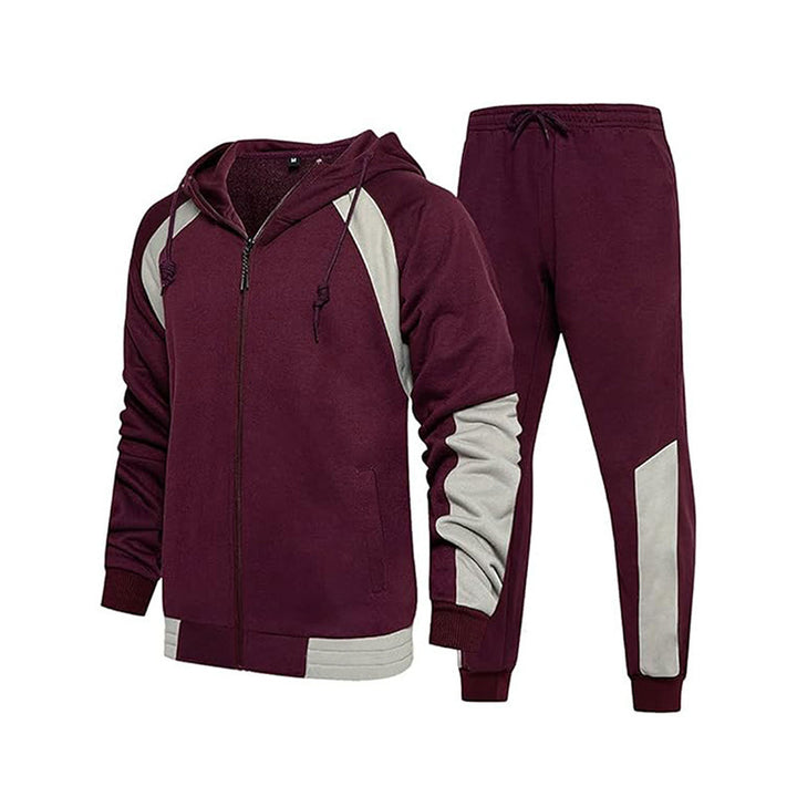 Herren Sportliches Activewear-Set mit Kapuze und Taschen Echoarchiv