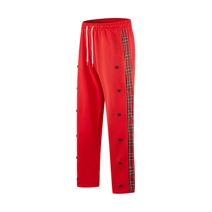 Herren Sportliche Jogginghose mit Druckknopf-Design und elastischem Bund Echoarchiv