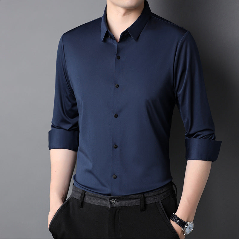 Herren elegantes Langarmhemd aus atmungsaktivem Material Echoarchiv