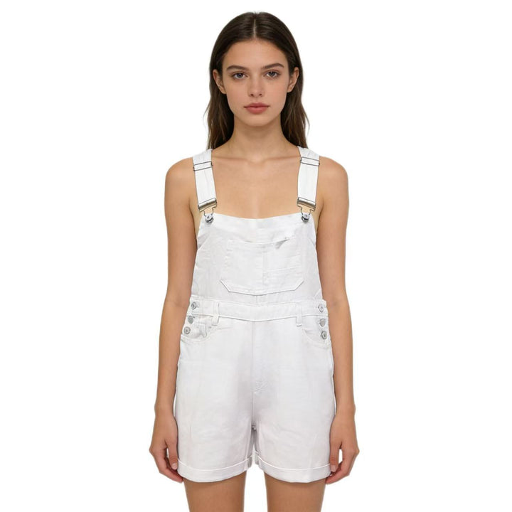 Damen Denim-Latzshorts mit modernen Details und praktischen Taschen Echo Archiv