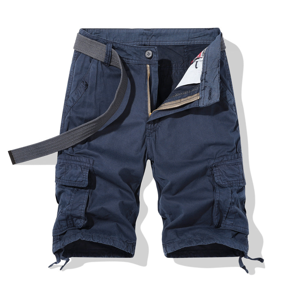 Herren vielseitige Cargo-Shorts mit praktischen Seitentaschen und verstellbarem Gürtel Echoarchiv