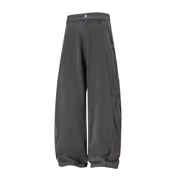 Damen Hochtaillierte Extraweite Workwear‑Hose mit Ballonbein und Cargotasche Echo Archiv