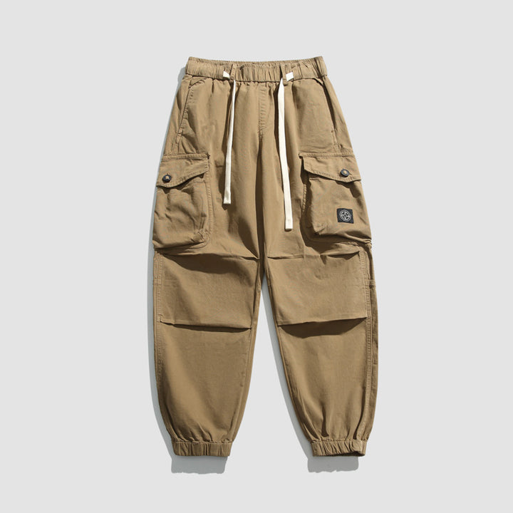 Herren Cargo-Hose mit elastischem Bund und zahlreichen Taschen Echoarchiv