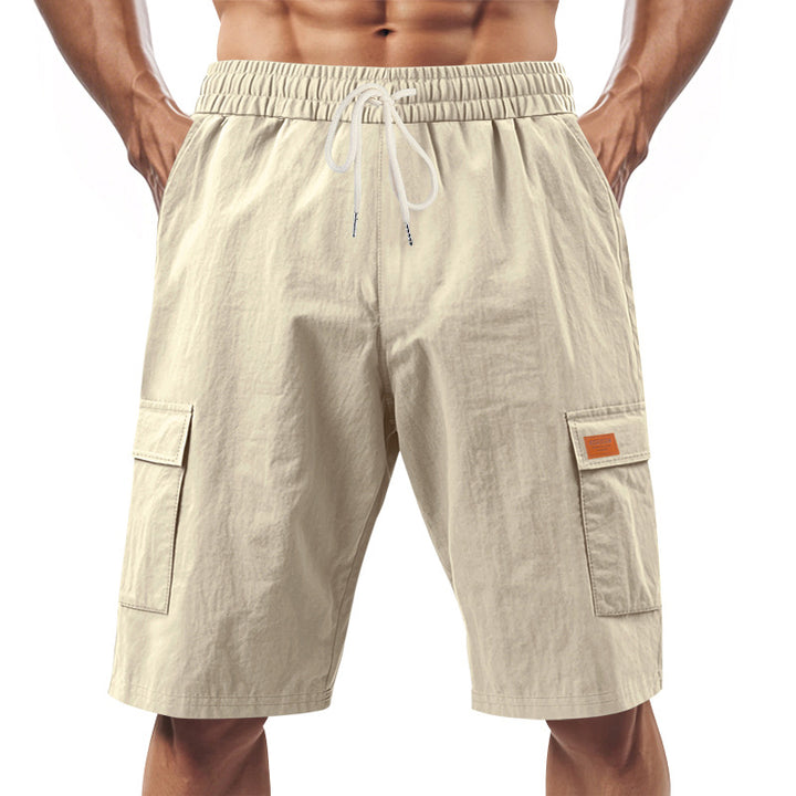 Herren praktische Cargo-Shorts mit elastischem Bund und seitlichen Taschen Echoarchiv