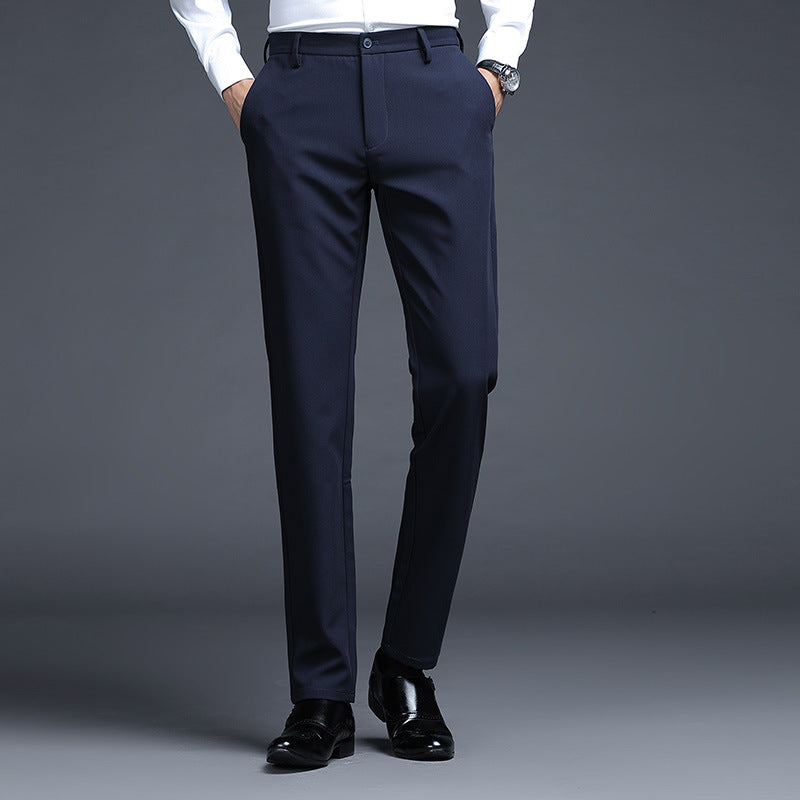 Herren Formelle Slim-Fit Anzughose mit Stretchbund und Bügelfalte Echo Archiv