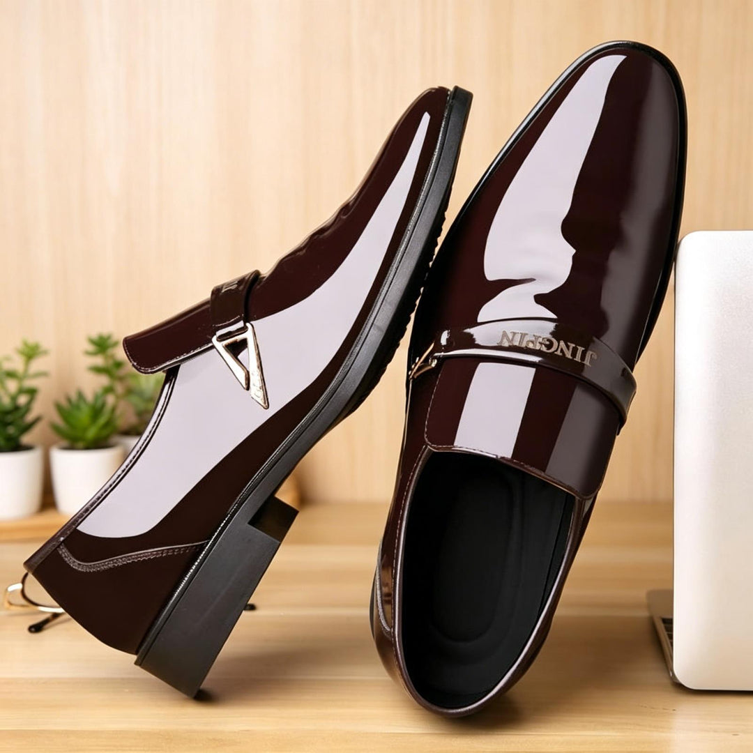 Herren Elegante Lacklederschuhe Echoarchiv