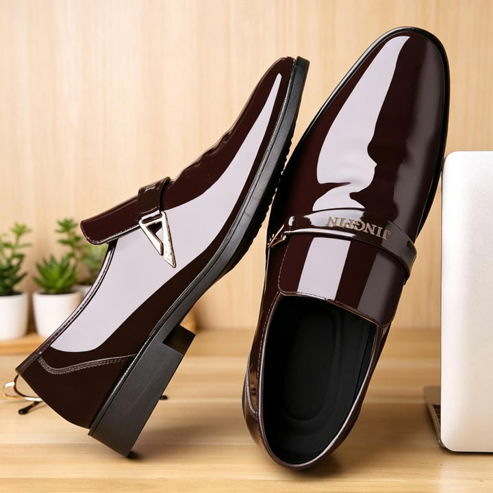 Herren Elegante Lacklederschuhe Echoarchiv