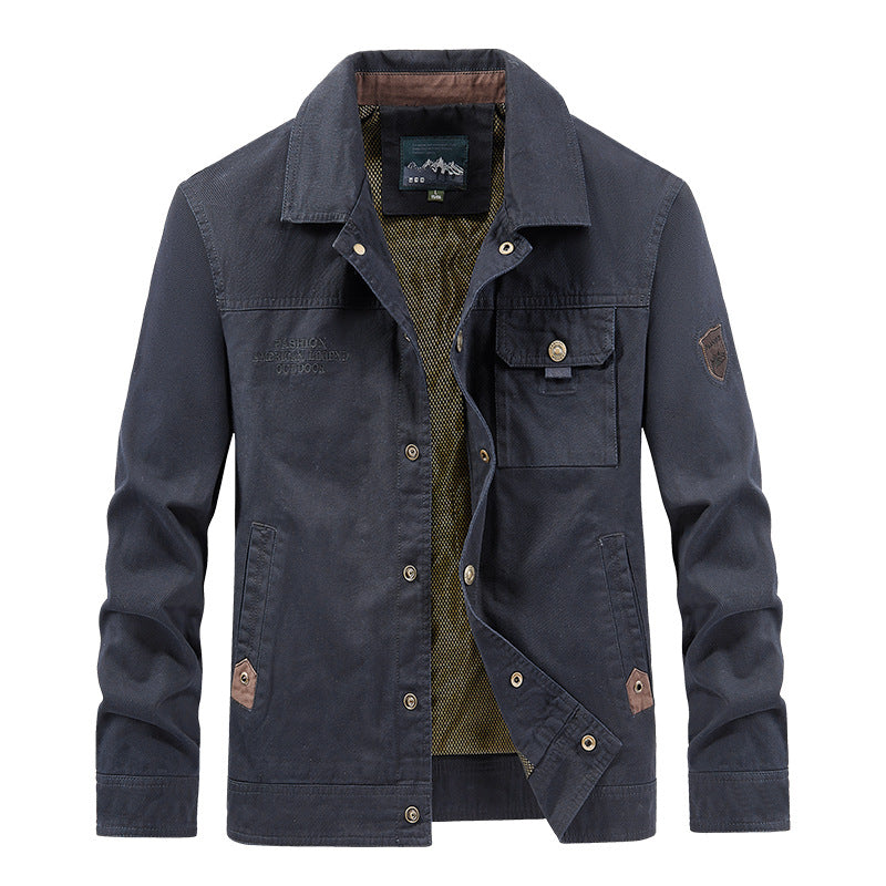 Herren nan leichte Canvas-Fieldjacke mit Brustklappe, atmungsaktivem Mesh-Innenfutter und mehreren Eingrifftaschen Echo Archiv