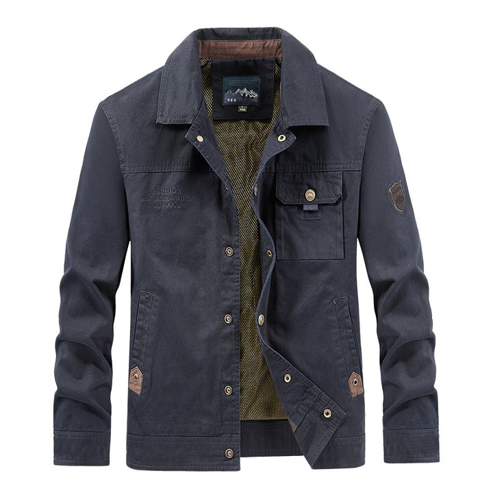 Herren nan leichte Canvas-Fieldjacke mit Brustklappe, atmungsaktivem Mesh-Innenfutter und mehreren Eingrifftaschen Echo Archiv