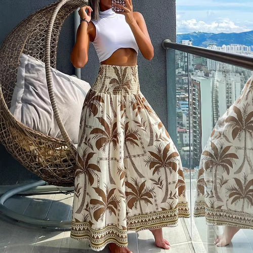 Damen Weit geschnittene Sommer-Hose Echo Archiv