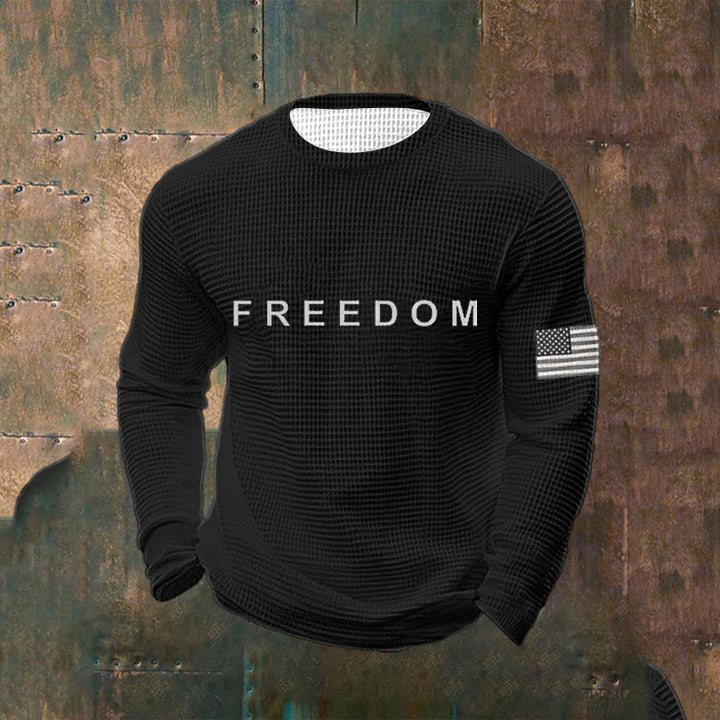 Herren Lässiger Sweatshirt mit Statement Print Echoarchiv