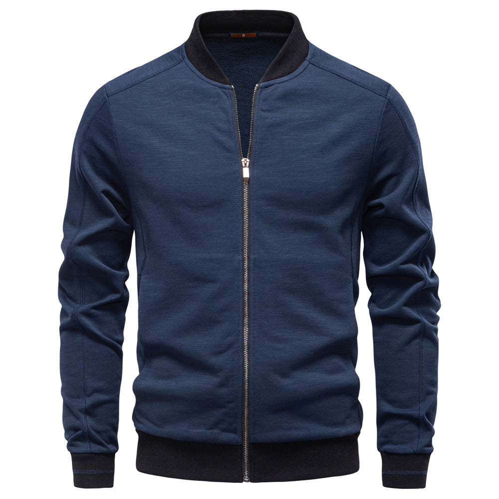 Herren Sportjacke mit modischem Stehkragen und elastischem Bund Echoarchiv
