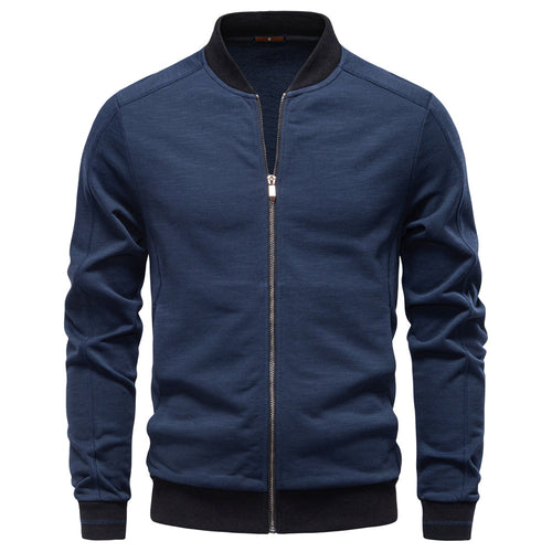 Herren Sportjacke mit modischem Stehkragen und elastischem Bund Echoarchiv