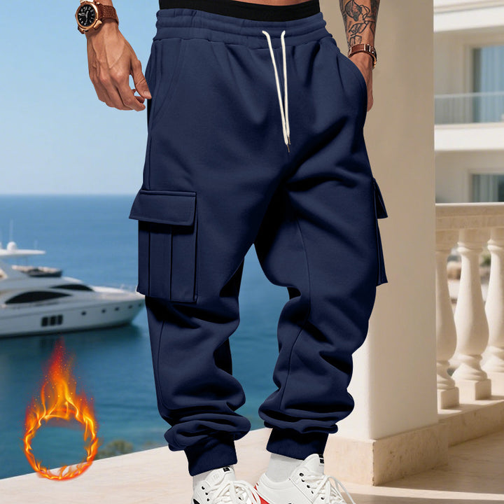 Herren Cargo-Jogginghose mit Seitentaschen und elastischem Bund Echoarchiv