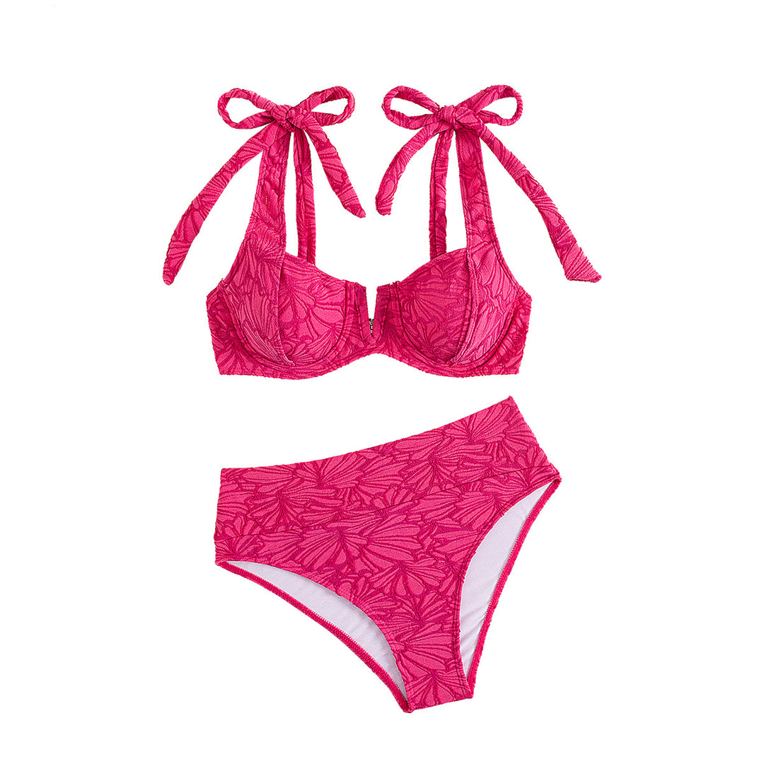 Damen Push-Up Bikini mit verspieltem Schleifen-Design Echo Archiv