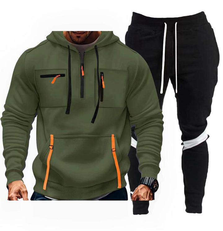 Herren sportliches Hoodie- und Jogginghosen-Set Echoarchiv