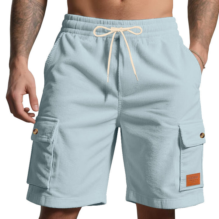Herren Cargo-Shorts mit praktischem Faltendesign und elastischem Bund Echoarchiv