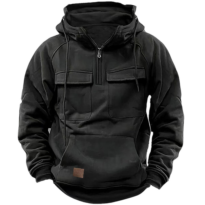 Herren Funktionales Kapuzenpullover mit praktischen Taschen Echoarchiv