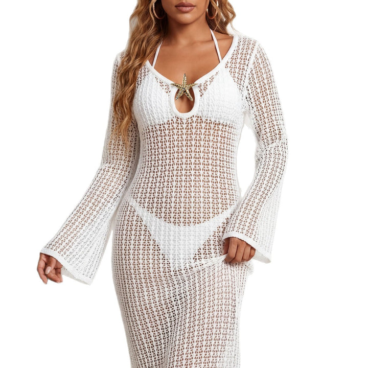 Damen eleganter Häkel-Strandüberwurf Echo Archiv