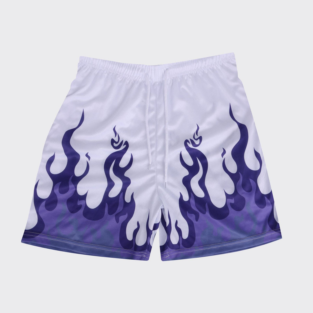 Herren Schwimmshorts mit Flammendetails Echoarchiv