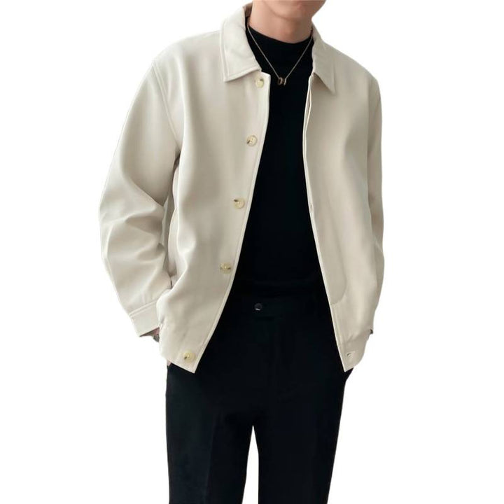 Herren Modische Jacke mit Druckknöpfen Echo Archiv