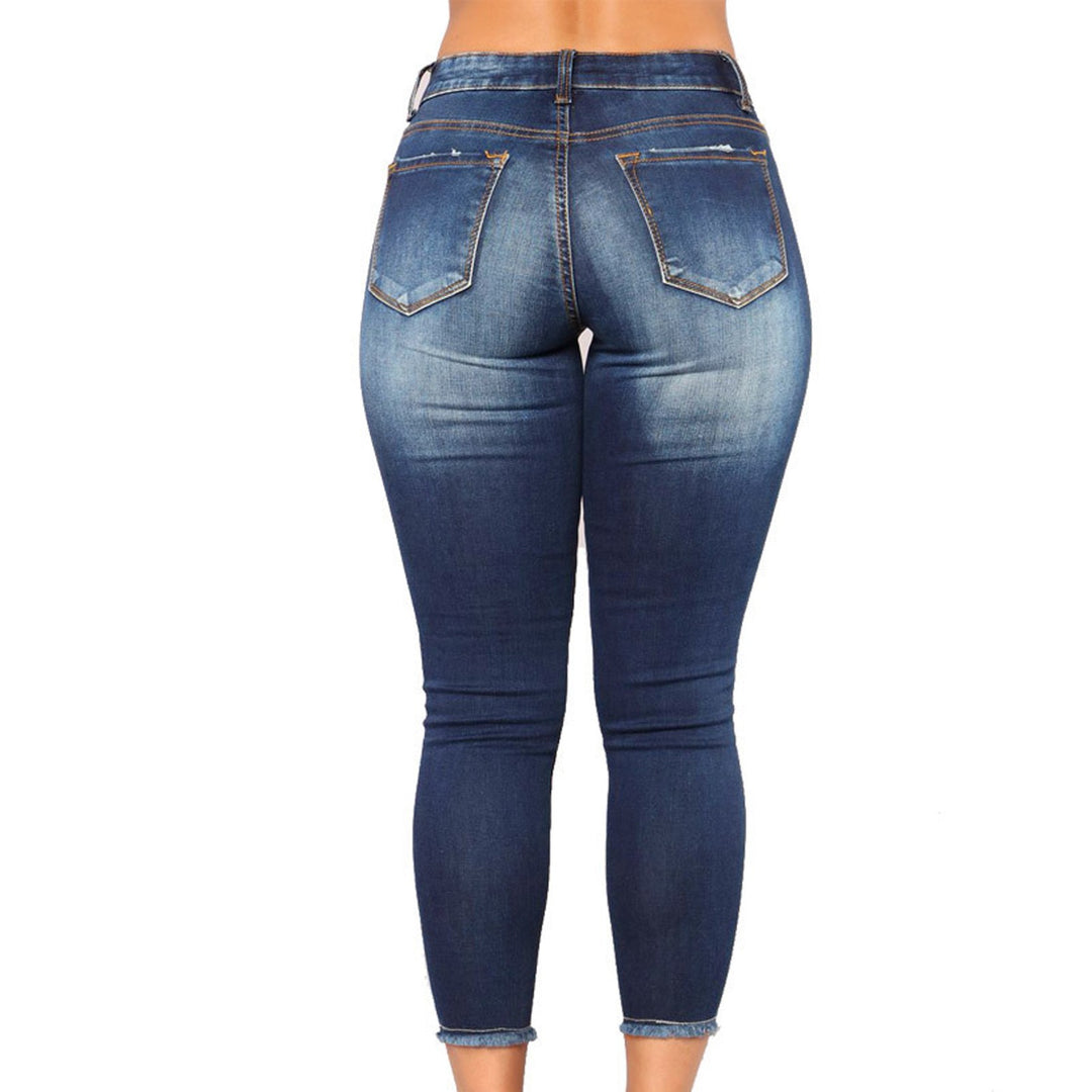 Damen Skinny Jeans mit modischem Destroyed-Look und hoher Taille Echo Archiv