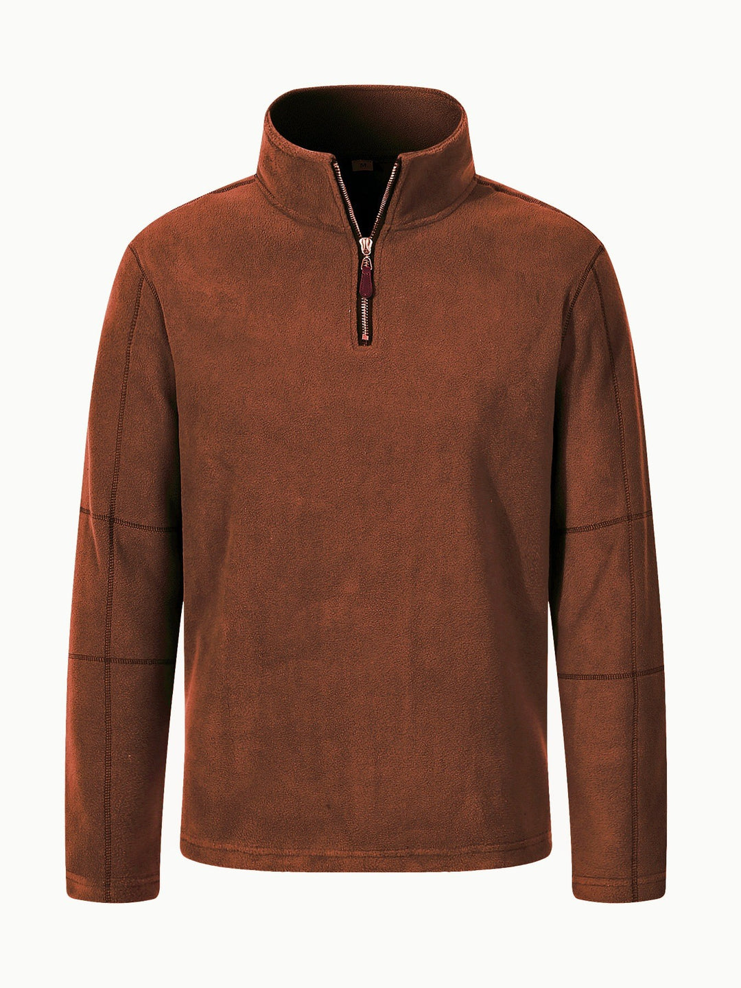 Herren Fleecepullover mit halben Reißverschluss und hohem Kragen Echoarchiv