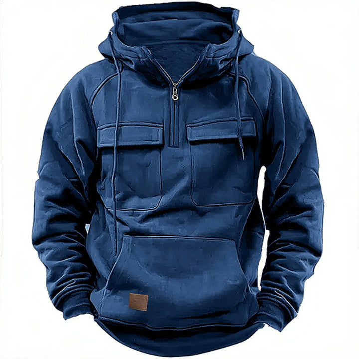 Herren Funktionaler Kapuzenpullover mit praktischen Taschen Echoarchiv