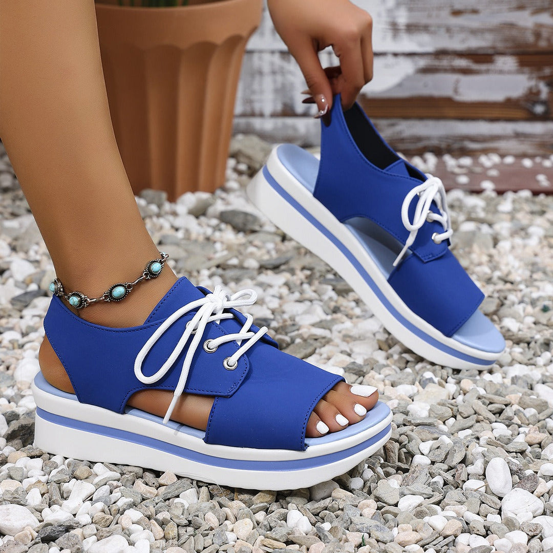 Damen Sportliche Sneaker-Sandalen mit offenem Zehenbereich und modischem Obermaterial Echo Archiv