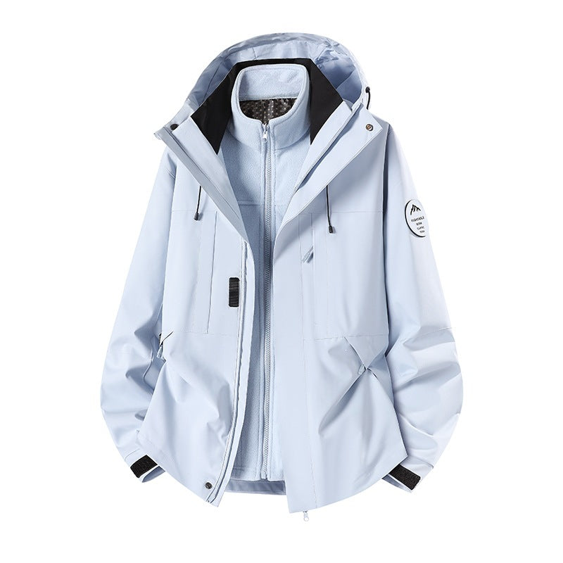 Herren Wetterfeste technische Softshell‑Trekkingjacke mit Kapuze und isolierendem Inneneinsatz Echo Archiv