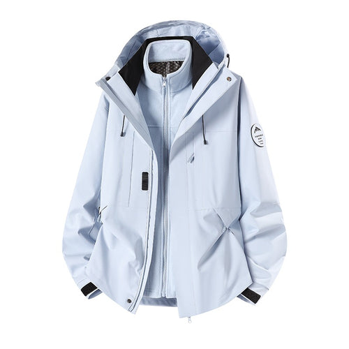 Herren Wetterfeste technische Softshell‑Trekkingjacke mit Kapuze und isolierendem Inneneinsatz Echo Archiv