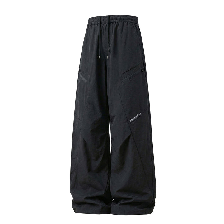 Unisex Ballonförmige Utility-Hose mit elastischem Bund und Diagonalreißverschlusstaschen Echo Archiv