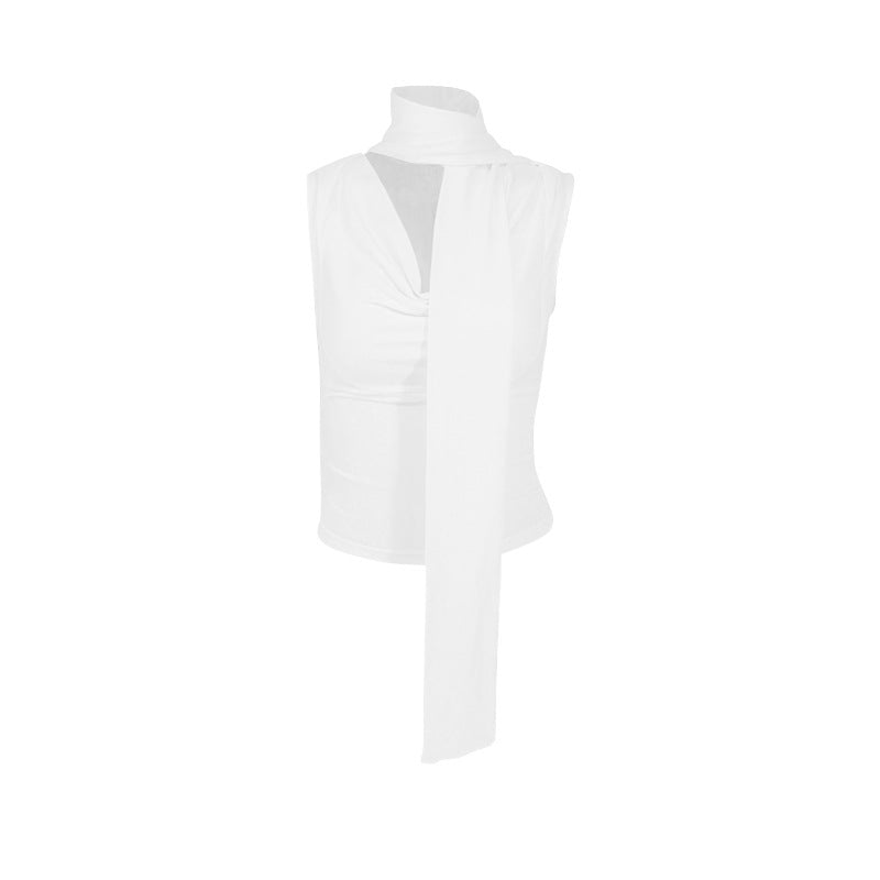 Damen Elegantes Oberteil mit modischem Schal-Design Echo Archiv