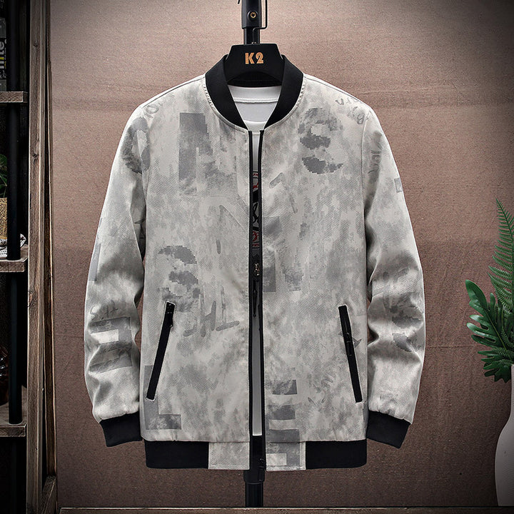 Herren Bomberjacke mit grafischem Design Echo Archiv