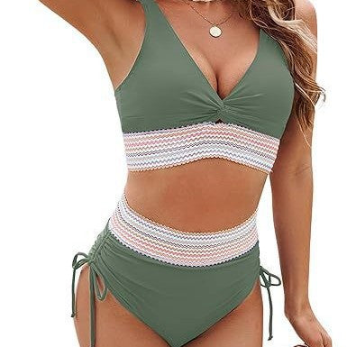 Damen Hochgeschnittener Bikini mit romantischem Spitzen-Detail Echo Archiv