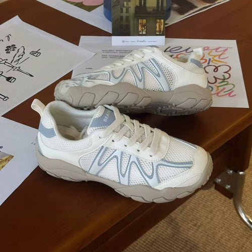 Damen Sportive Chunky-Sneaker mit luftigen Mesh-Einsätzen und robuster Profilsohle – Névara