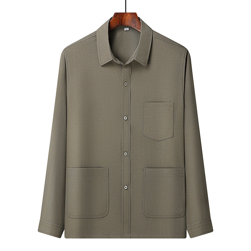Herren nan leichtes Freizeit-Set mit Hemdjacke und elastischer Bundhose Echo Archiv