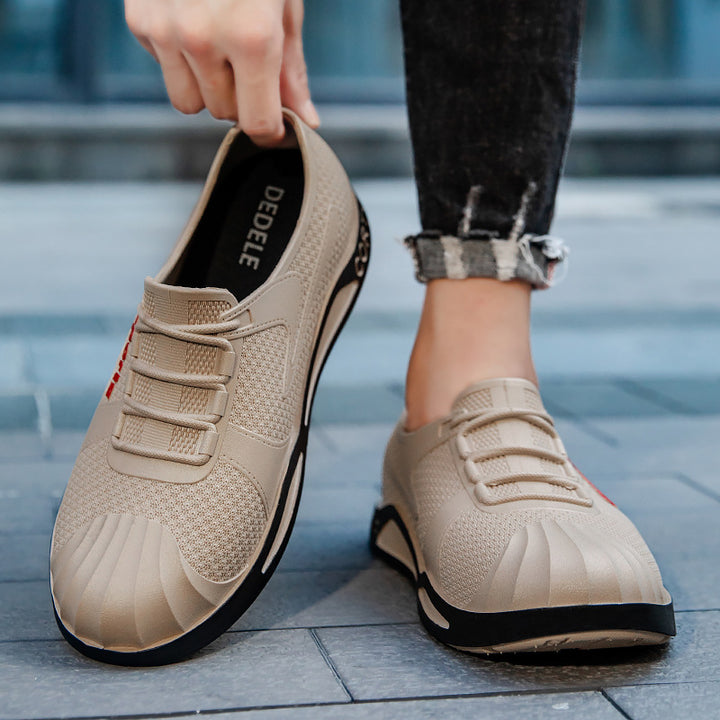 Herren Atmungsaktive Slip-On Freizeitsneaker mit verstärkter Zehenschutzkappe Echoarhiv