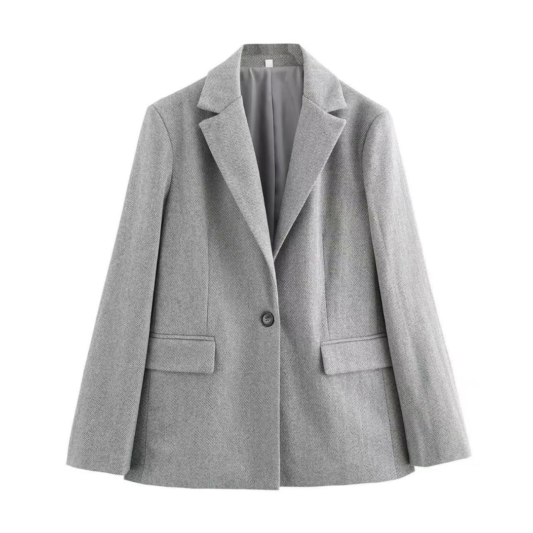 Damen Klassischer Blazer mit strukturiertem Stoff Echo Archiv