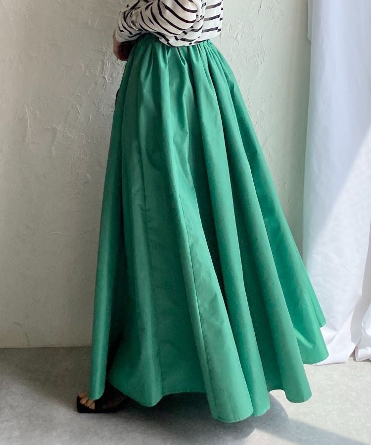 Damen Eleganter Teller‑Maxirock mit hohem Bund, versteckten Eingrifftaschen und verstärktem Saum – Valéora