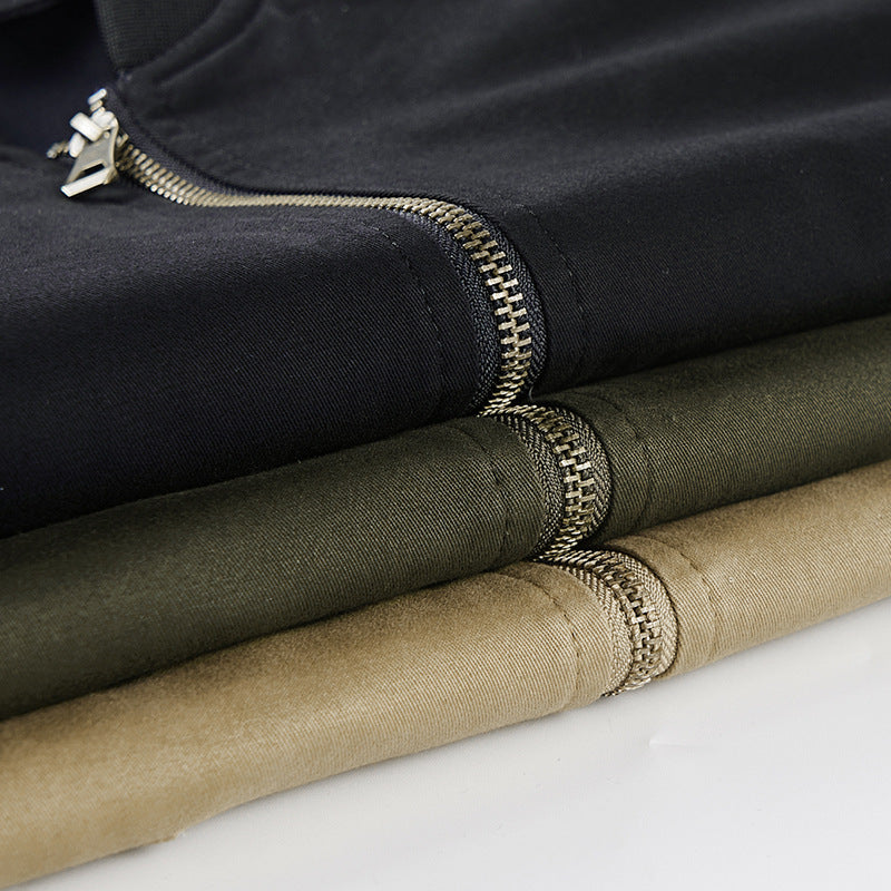 Herren Robust-Canvas-Bomberjacke mit Reißverschluss-Ärmeltasche und aufgesetzten Klappentaschen Echo Archiv