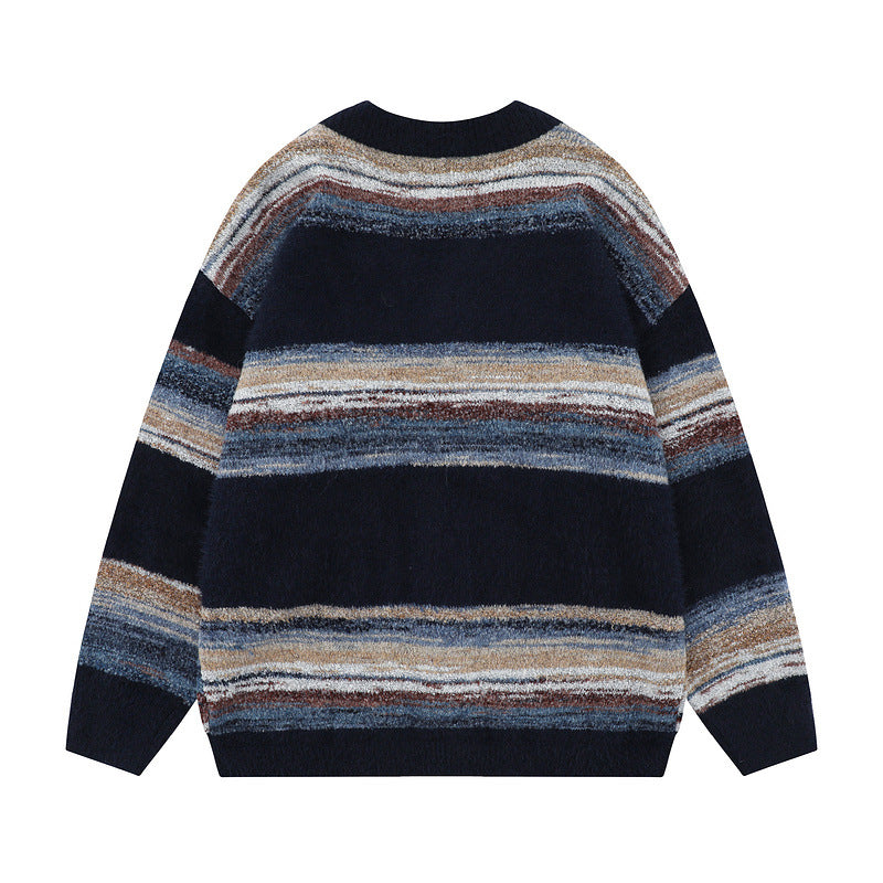 Damen Modische Strickjacke mit V-Ausschnitt Echoarchiv