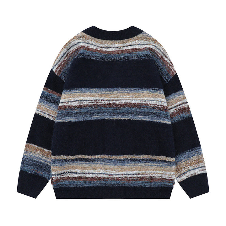 Damen Modische Strickjacke mit V-Ausschnitt Echoarchiv
