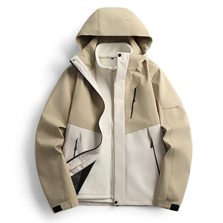 Damen nicht wasserdichte Softshell Outdoor-Jacke mit Kapuze atmungsaktive Membran – Célinea